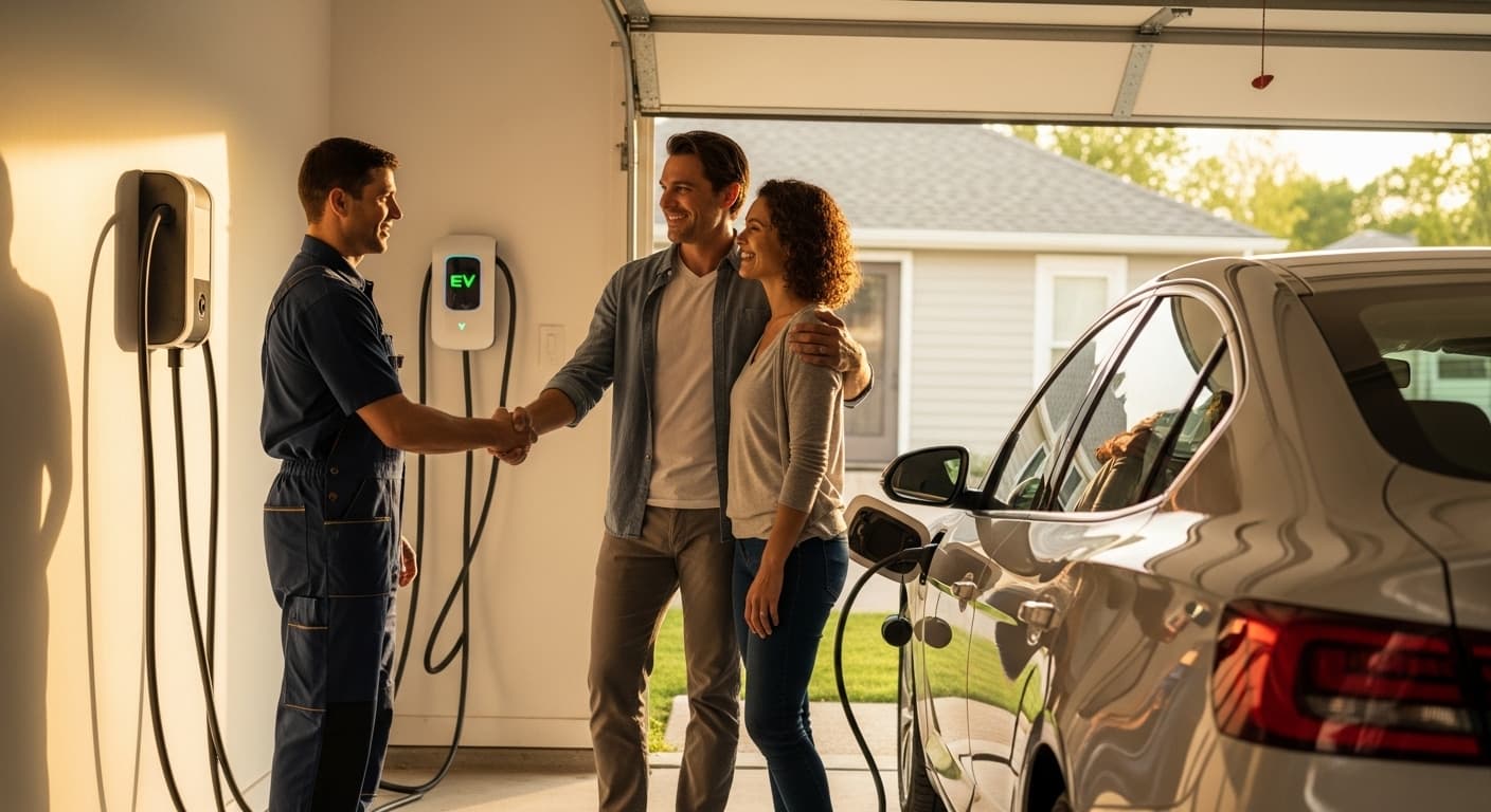 Edina EV charger installation