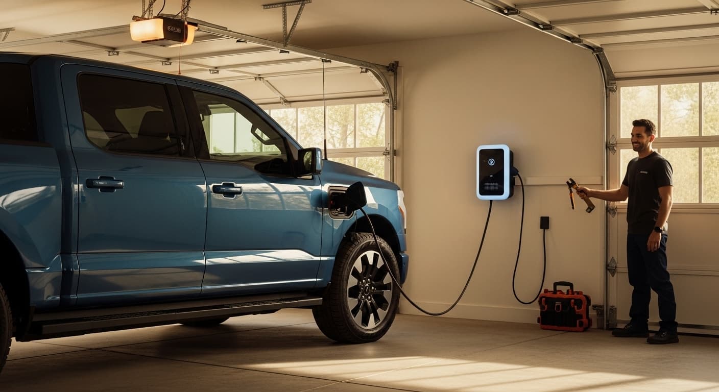 Ford F-150 Lightning Charger Installation